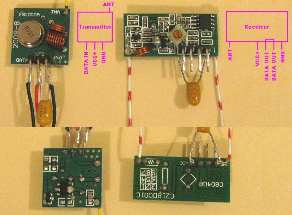 Rx470 4 радиомодуль подключение PIC project, using cheap RF modules!